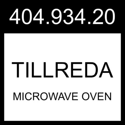 IKEA TILLREDA Microwave Oven White