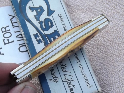CASE XX USA 4 DOT 1989 TOASTED STAG GUNSTOCK JACK KNIFE 52032 SSP NEW BOX - Picture 12 of 13