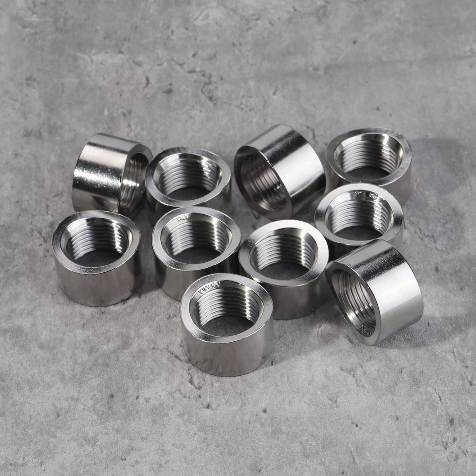 10PACK O2 OXYGEN SENSOR BUNG M18 X 1.5 Notched Weld on O2 SENSOR Bung 304 Steel - Image 3 of 4