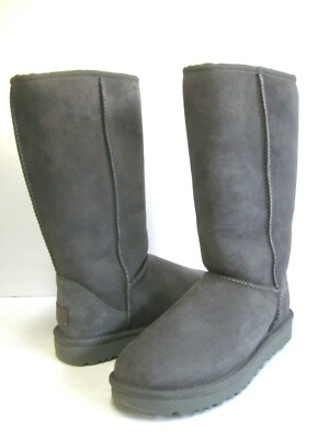 gray ugg boots with buttons