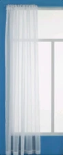 Room Essentials Sheer Curtain 60"W x 63"L White Voile ONE Panel