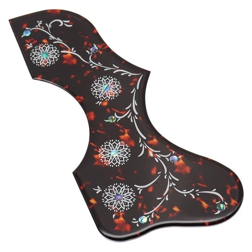 J200 Acoustic Guitar Pickguard Brown Tortoise Abalone Self-adhesive Plate