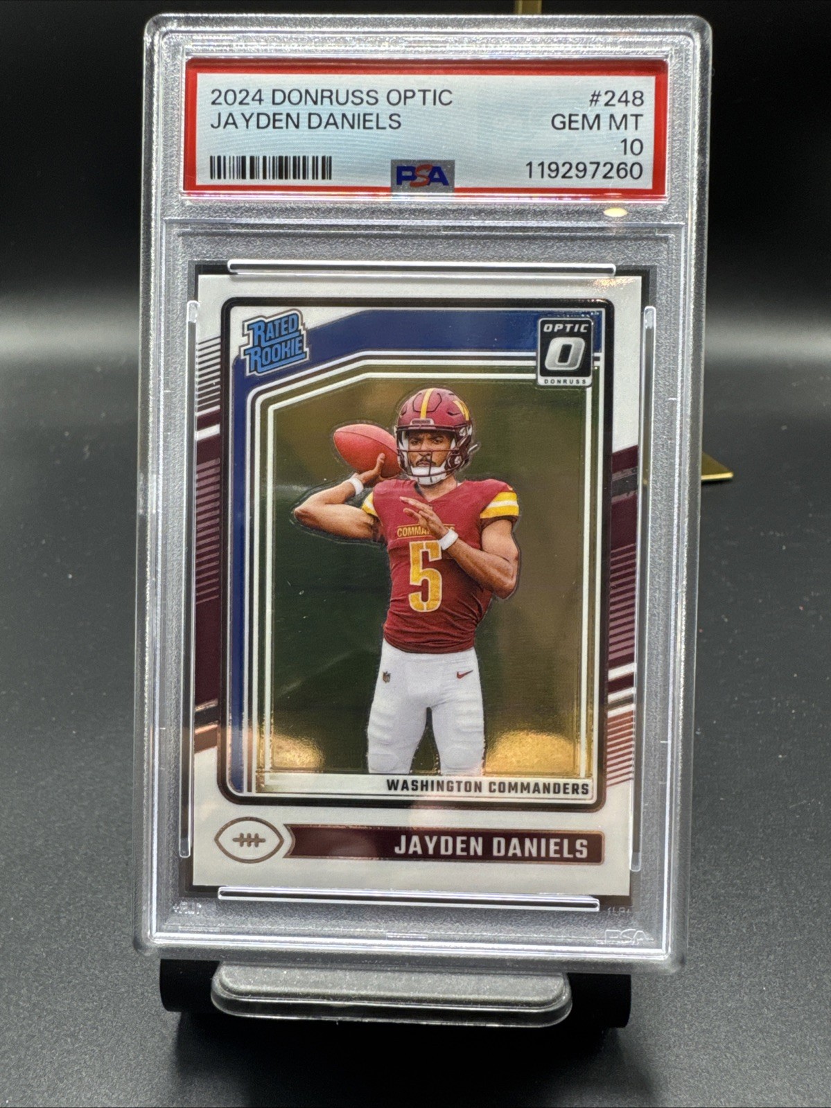 2024 Donruss Optic Jayden Daniels Rated Rookie #248 PSA 10