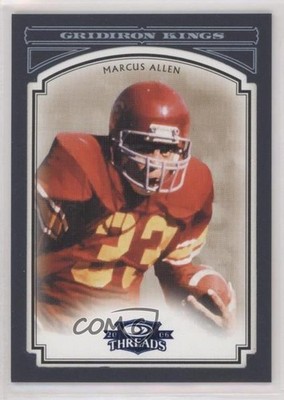 2006 Donruss Threads College Gridiron Kings Blue Framed /50 Marcus Allen HOF 0l2