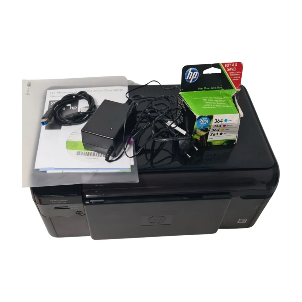 HP Photosmart Drahtloser All-in-One-Drucker USB WLAN - B109 - Bild 2 von 4