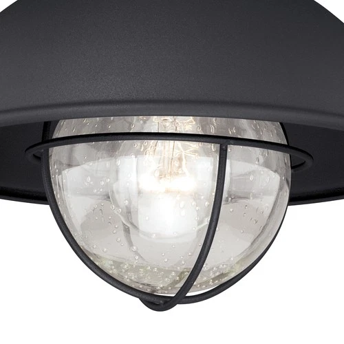 Vaxcel Lighting T0142 Harwich 1 Light Flush Mount Outdoor Ceiling - Grey - Picture 11 of 12