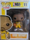 Funko Pop NBA Kobe Bryant Lakers Yellow Jersey Vinyl Figure #11 W/protector