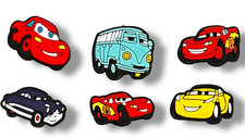 Cars Lightning McQueen Mater Charm Shoe Charms For Croc Style Shoes 6 Charms