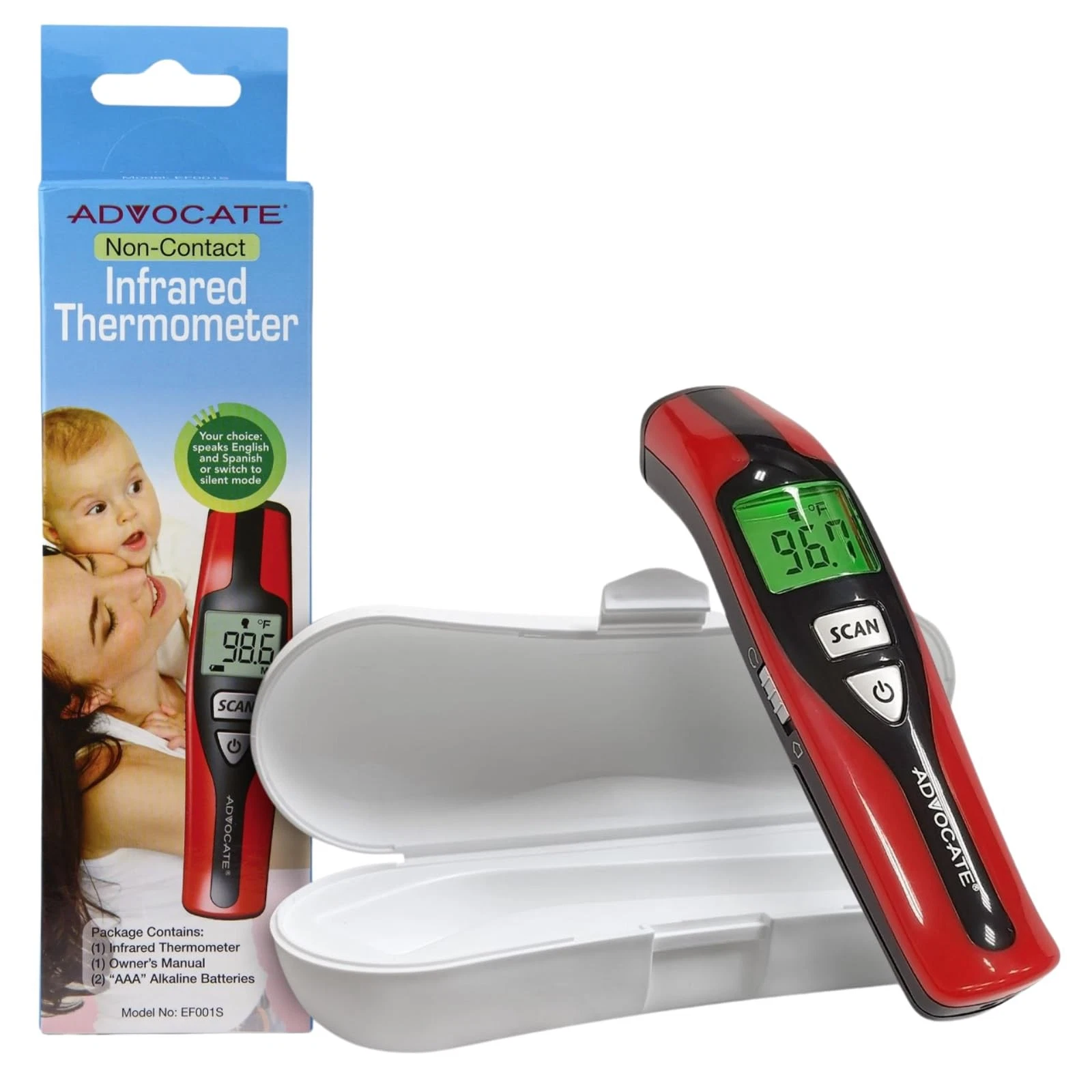 Advocate Non-Contact Touchless Talking Thermometer for Adults, Kids & Babies
Opens in a new window o