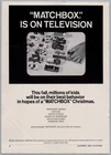 1969 Matchbox Vintage Toy Ad Television Advertising Program Cars Trucks Lesney