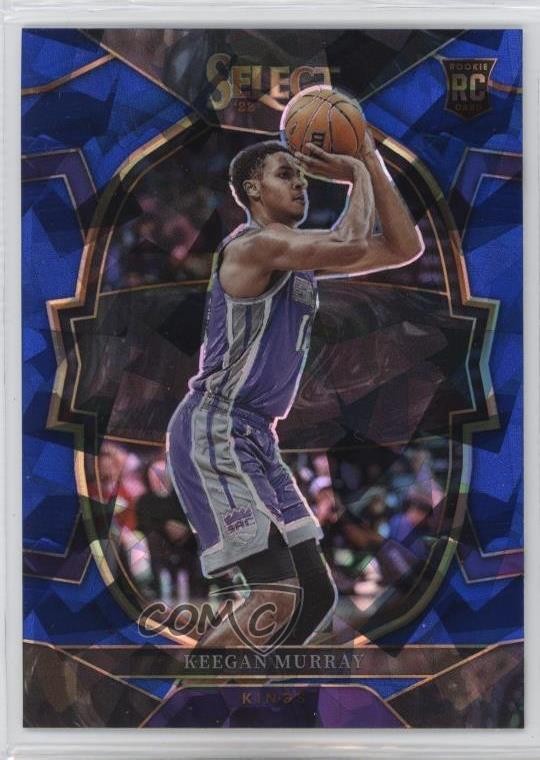 2022-23 Panini Select Concourse Blue Cracked Ice Prizm Keegan Murray #81 1n5j