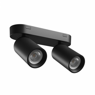 LED MADARA ALTRO 2xGU10 Deckenleuchte 230V Aluminium IP20 Schwarz Aufbauleuchte