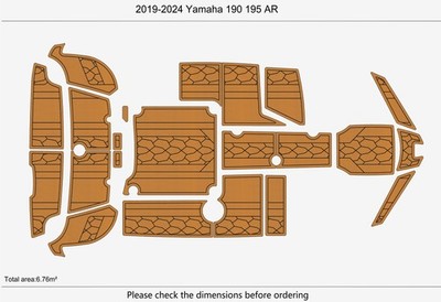 2024 Yamaha 190 195 AR Seadek Swim Platform Cockpit Pad Boat EVA Foam Flooring