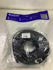 QualGear QG-CAT6R-CCA-100FT-BLK CAT 6 High-Speed Thernet Outdoor Cable Black NEW