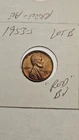 wheat penny 1953S LINCOLN CENT NICE RED BU 1953-S SHARP RED UNC  LOT #B