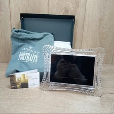 Waterford Portraits Crystal Twin Portrait Frame Clear Glass Luxury Gift Box