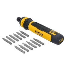 DEWALT 4V Lithium-Ion Cordless 1/4 in. Screwdriver with USB Charger and 2 in