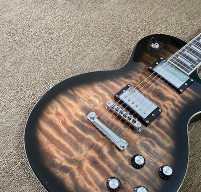Standard, Brown, 6-string electric guitar, quilted maple top, new product