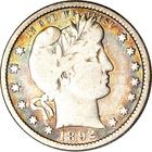 1892-S 25C Barber Quarter Fine K19361