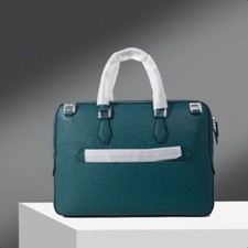Exquisite Men Blue Leather MB Handbag Briefcase Top Quality Fashion #198853 US