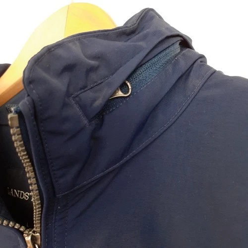 Lands' End Men's Zip Up Nylon Jacket with Mesh Lining & Hood Blue Size L (42-44) image 8