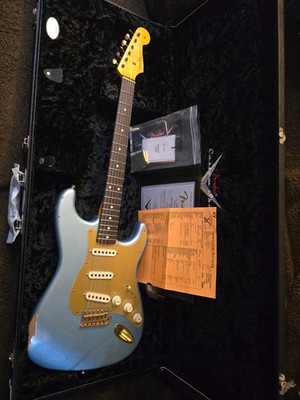 Rare 2022 Fender Custom Shop 61' Wildwood Spec Greg Koch Firemist Silver/Anodize