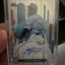 Topps Finest 2025 Carlos Rodriguez Autograph Rookie Refractor #FA-CR Brewers