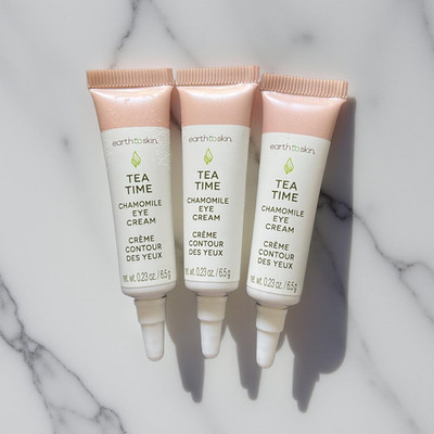 3x Earth to Skin Tea Time Chamomile Eye Cream 0.23 oz Each   Authentic   New