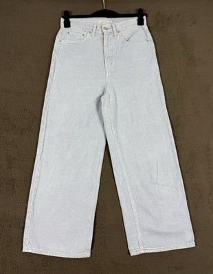 Levi's Jeans High Loose Wide Leg Damen W28 L27 Hellblau Comfort Strauss Hose