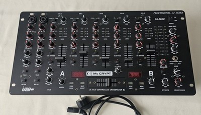 Mc Crypt DJ-700U   5-Kanal DJ Mixer   USB   19'' Rack   defekt / für Bastler