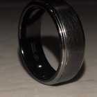 Black Band Ring Size 8 - No Stone Classic Band Style Ring — photo 1