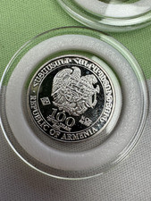 2021 .25 oz Armenian 100 Dram Silver Coin Total .999 Ag Silver