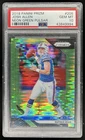 2018 Panini Prizm Josh Allen RC Neon Green Pulsar Rookie #205 Bills PSA 10