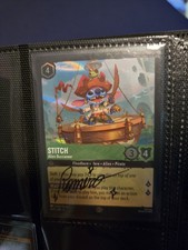 Lorcana Stitch Alien Buccaneer Promo Card Artist Signed