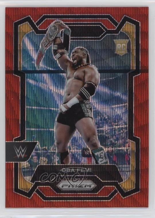 2024 Panini Prizm WWE Ruby Wave Prizm Oba Femi #199 Rookie RC 1ls7