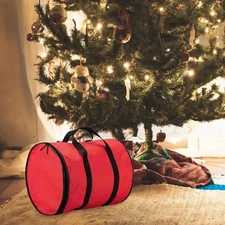 Christmas Light Storage Bag Double Zipper Outdoor String Light Tree Handbag