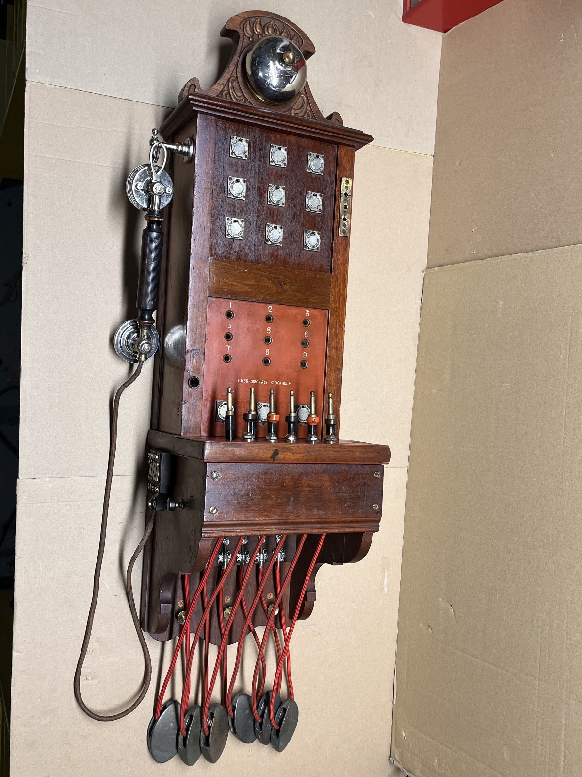Antique telephone switchboard
