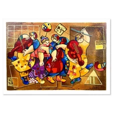 Dorit Levi, "Salsa Boogie" Limited Edition Serigraph, Numbered and Hand Signed w