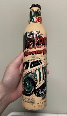 2008 Mountain Dew Racing Team Darrell Waltrip Green Label Art Full Bottle NASCAR