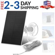 8W USB-C Solar Panel for Security Cameras,  Waterproof Outdoor Solar Panel wi...