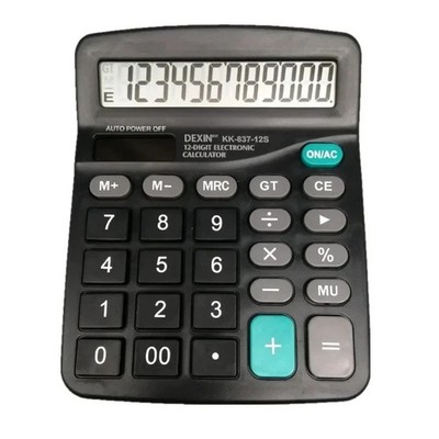 Large LCD 12 Digit Office Calculator Solar Battery Powered Desktop Calculator
