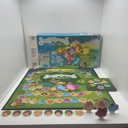 VINTAGE 1984 MILTON BRADLEY SNUGGLE BUMMS FAMILY BOARD GAME  100% COMPLETE