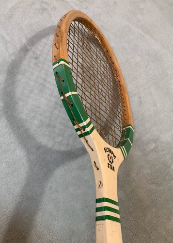 SUPER RARE VINTAGE OLYMPIC STAR BABE DIDRIKSON PICTURE WOOD TENNIS RACKET c1940 - Afbeelding 11 van 12
