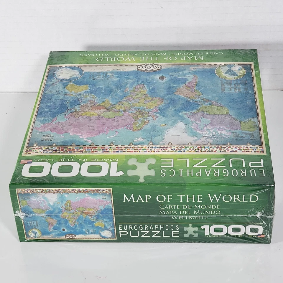 Eurographics Map Of The World 1000 Pieces Jigsaw Puzzle Brand New Made in USA  - Image 4 of 4