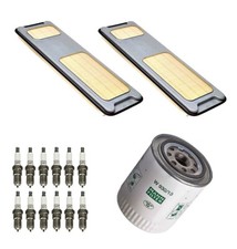 Kit manutenzione adatto per candele Jaguar XJ12 XJS 5.3 V12 Mann filtro olio aria Denso  