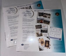 2 Creative Memories Original 12x12 White Old Style Refill Pages 15 NEW Lot