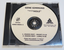 KISS GENE SIMMONS A$$HOLE - RADIO EDITS PROMO CD 2004 SANCTUARY RECORDS