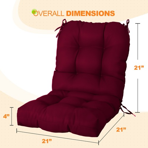 EAGLE PEAK 2PCS Tufted Outdoor/Indoor Seat/Back Chair Cushions 42'' x 21'' - Picture 86 of 291