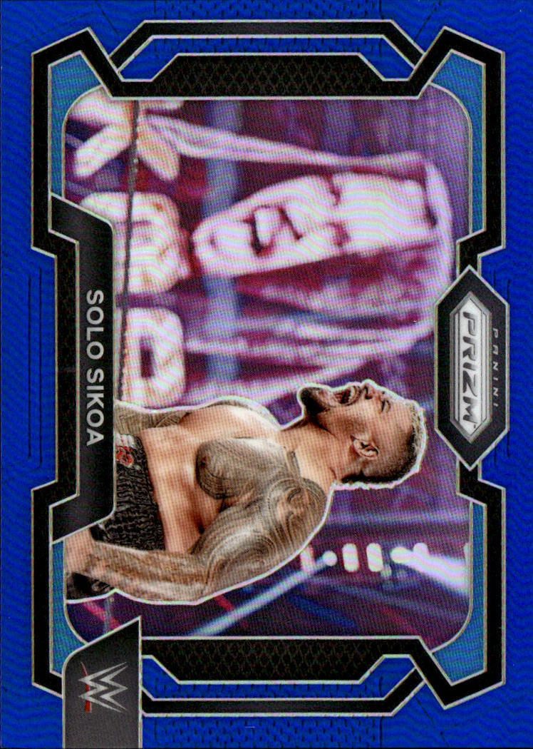 2024 Panini Prizm WWE #49 Solo Sikoa Blue Prizms #/199