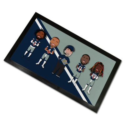 Cowboys 2024-25 Vector Heroes Bar Runner Matte Dallas 2 Größen Man Cave Bar